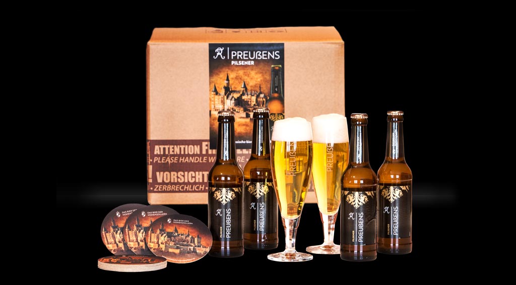 PREUẞENS 4er Box + 2 Biertulpen von Ritzenhoff