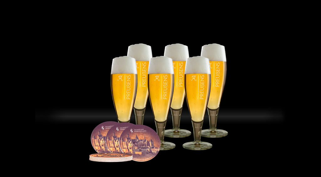 PREUẞENS 6er Gläserset 0,25 Biertulpen von Ritzenhoff